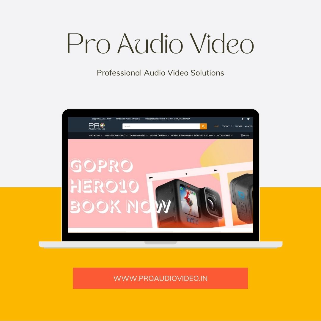 Pro Audio Video eCommerce WordPress Website